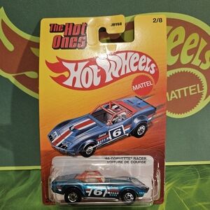 HotWheels Blue '69 Corvette Racer Die-Cast Car